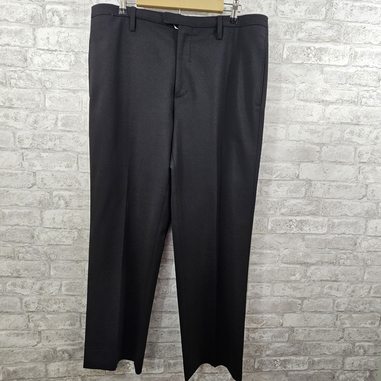 Armani Exchange Mens Slim Fit Wool Suit Pants Black Size 40