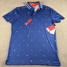 Redvanly Polo Shirt Mens Small Blue Langham Golf Purepoly Performance Stretch