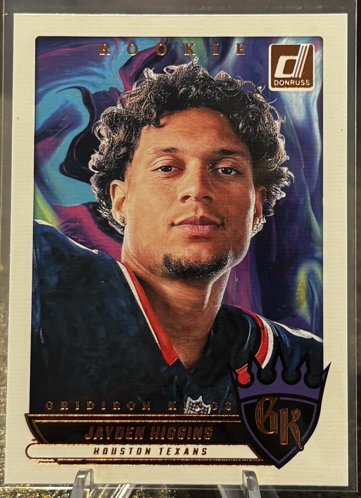 2025 Panini Donruss Gridiron Kings Jayden Higgins Rookie Card