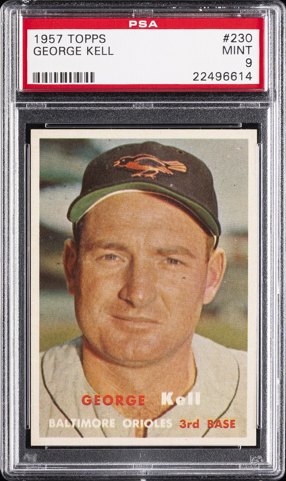 1957 TOPPS #230 GEORGE KELL PSA 9