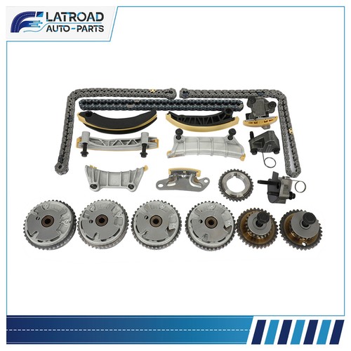 COMPLETE KIT TIMING CHAIN+ 4VVT CAM PHASER INT& EXH for 3.0 3.6L ...