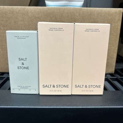 Salt & Stone Saffron & Cedar Body Spray 3.4 fl pack of 2 with a santal & vetiver