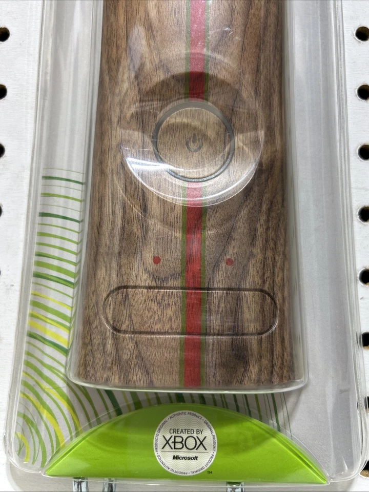 Wood Grain Red/Green Stripe Xbox 360 Face Plate  - Image 4 of 4