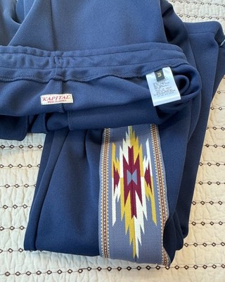 KAPITAL SMOOTH JERSEY KOCHI & ZEPHYR TRACK PANTS NAVY SIZE 3 | eBay