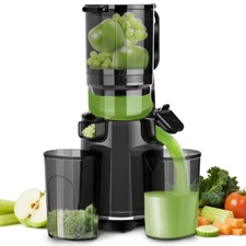 Aeitto Cold Press Juicer –5.3" Large Feed Chute, 1.7L Capacity, Slow Masticating