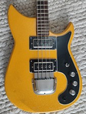 Framus BL-8 Bass Sparkle Orange David pickup piedi nudi primi anni 70 vintage