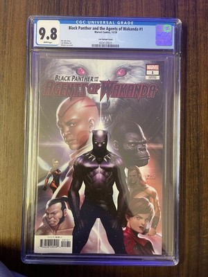 Black Panther Agents of Wakanda # 1 , CGC 9.8 , Ltd 1:50 Variant , In-Hyuk Lee