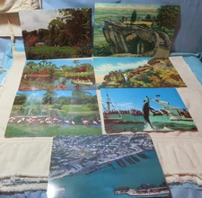 Mixed Lot 1960s  VINTAGE JUMBO OVERSIZE POSTCARD Florida Naval, Silver Springs