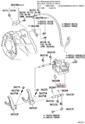Toyota Genuine ACTUATOR ASSY, TRANSFER SHIFT 36410-71020 OEM - Photo 3/17