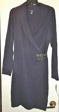 Chaps Front Buckle Sweater Dress NWT L