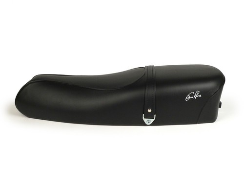 Vespa PX / LML 2T Sedile EFL Style 125 150 200 Dual Made In Italy Nero Tricolore - Foto 5 di 7