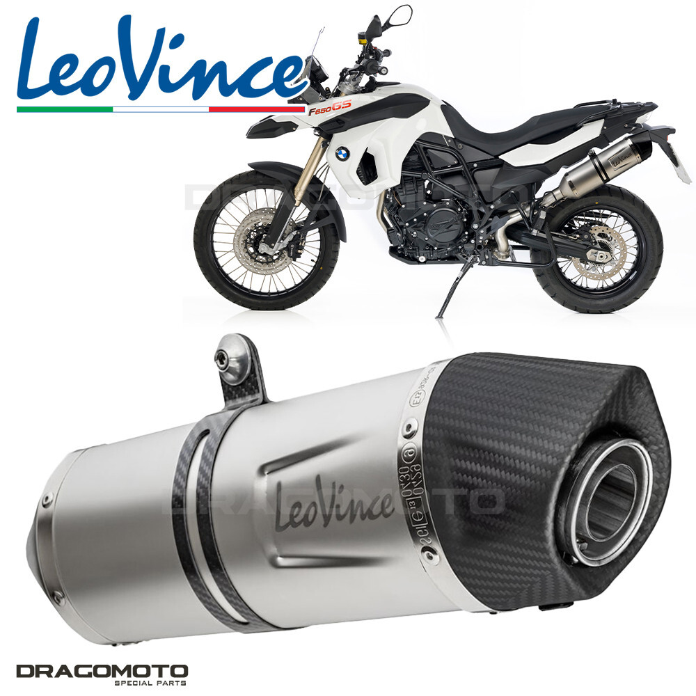 Pot Leovince 8287E homologué en inox pour alléger la BMW F 650 GS