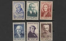 timbres neuf** FRANCE n°945 à 950 1953 Célébrités françaises