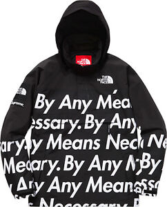 supreme north face jacket by any means necessary