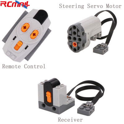 MOC Power Function Parts Remote Control Receiver Steering Servo Building Block