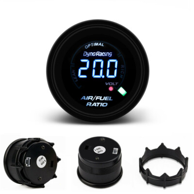 2'' 52MM LED Digital Narrowband Air Fuel Ratio Black Face Monitor Racing Gauge