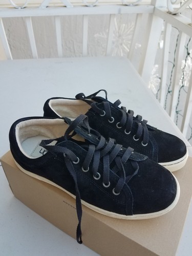 Sneaker UGG Australia donna 1005484 bianco nero Tomi stringate scamosciate taglia 6 - Foto 3 di 4