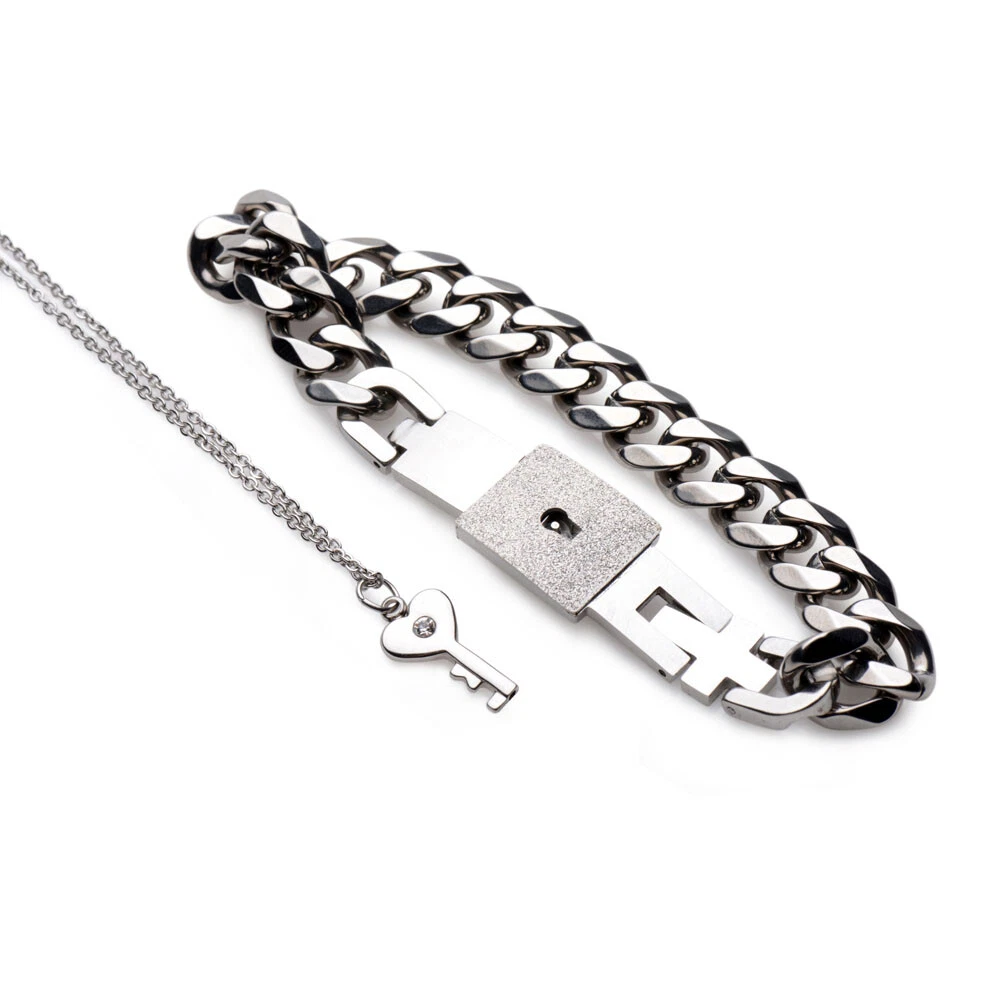 Lockable bracelet cheap with key