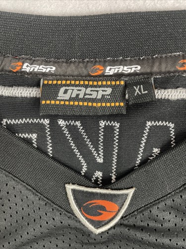 Maglia Gasp Inc uomo XL nera calcio bodybuilder allenamento palestra maglia vestibilità ampia - Foto 4 di 10
