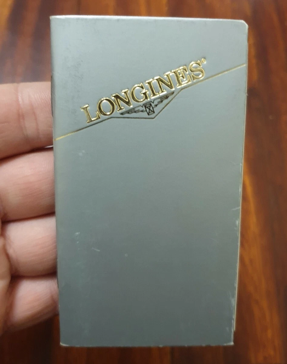 New old stock vintage Longines Warranty & service Booklet, blank unused, no card