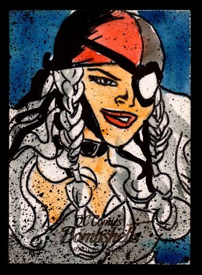 2019 DC Comics Bombshells III Artist Jeffrey Benitez Sketch Card Cryptozoic