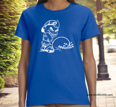 PISSING ON ADDICTION  Ladies Cut T-Shirt - Narcotics Anonymous 