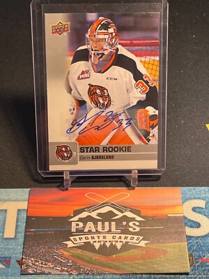 2019-20 Upper Deck CHL Star Rookie Auto #369 Garin Bjorklund! SP! QTY!