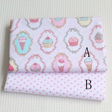 50cm 160CM Fasion Ice cream 100 cotton fabric Quilting Clothes Bedding SewingA68