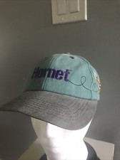 Vtg K-Products Hornet Herbicide Baseball Cap Grn  Gray Strapback.
