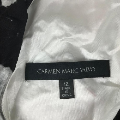 Carmen Marc Valvo Dress Womens 12 Multicolor Floral Silk Lined Sleeveless NWT - Picture 3 of 12