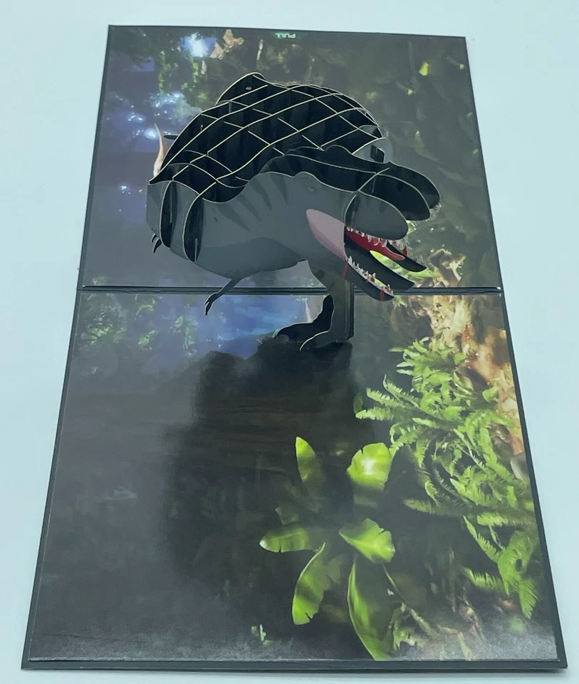 Angry T-rex 3D Pop Up Card Dinosaur Jurassic Park Tyrannosaurus - Image 3 of 4
