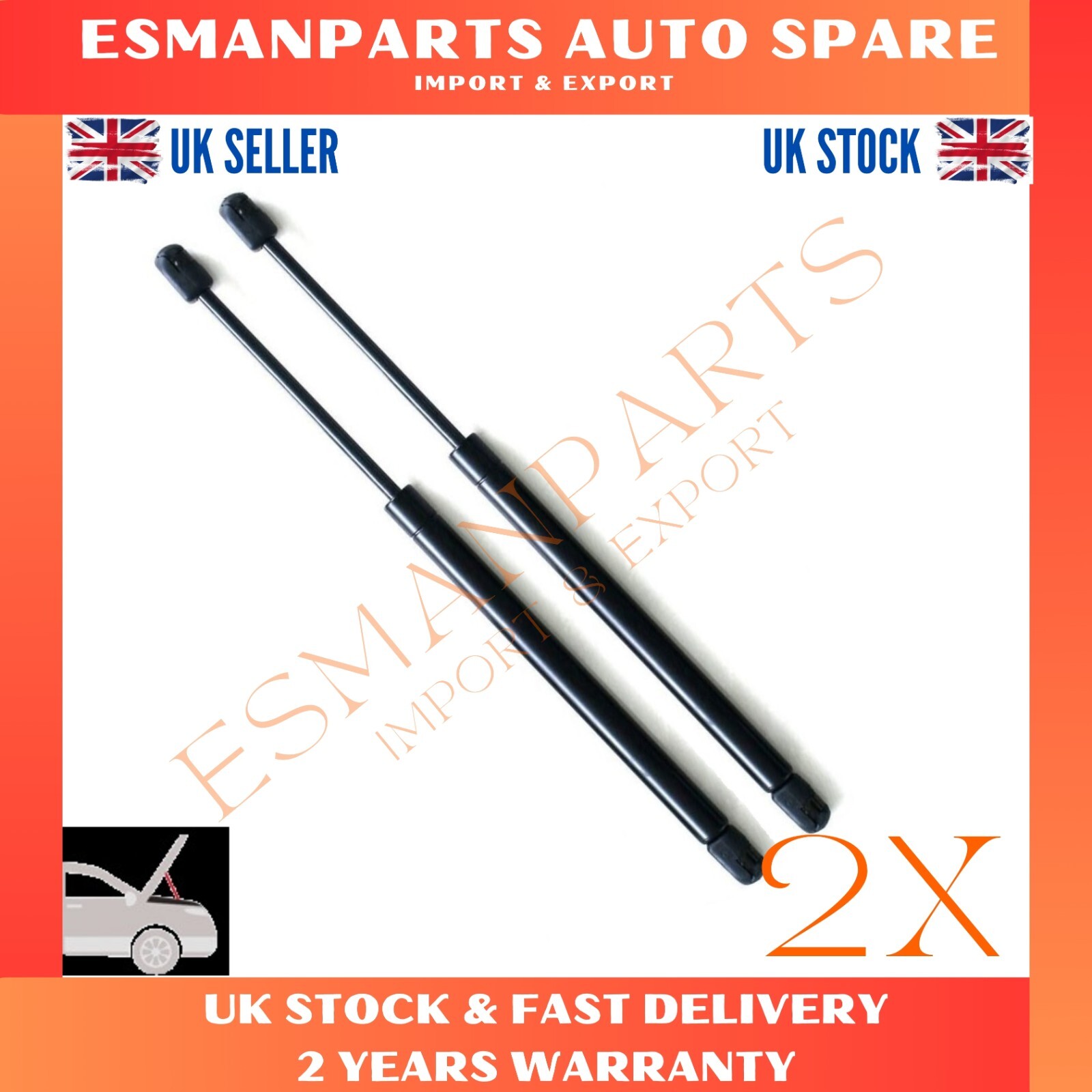 BONNET GAS STRUTS FOR MERCEDES C-CLASS (W204)-ESTATE (S204) 2007-2014
