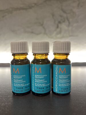 MOROCCANOIL Treatment Moroccan Hair Oil 0.34 oz. Lot of 3 Travel Size