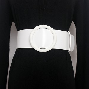 white thick belt