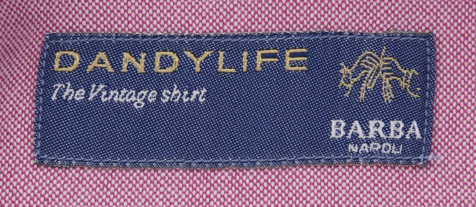 Camisa Barba Napoli Rosa Sólida - Extra Delgada - 15.75/40 - (LIU24R439005) Foto 4 de 4