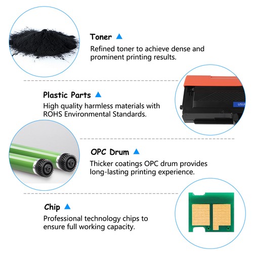 8PK W1105A BK Toner Fit for HP 105A LaserJet MFP 135a 135w 137fnw 107a 107r 107w - Afbeelding 5 van 24