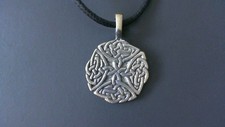 Celtic Earth Fire Air Water Pewter Pendant! New Made in USA Scottish Irish