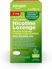 Mini Nicotine Polacrilex Lozenge, 4 Mg Nicotine , Stop Smoking Aid 27 Count