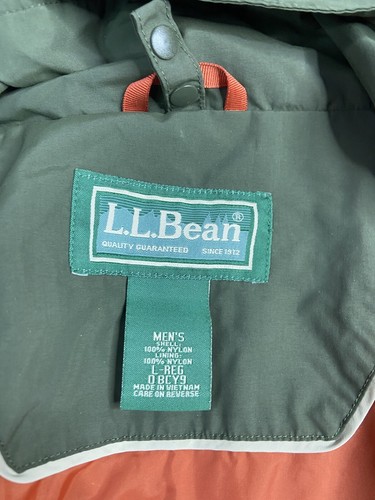LL Bean Jacket Men Large Green The Weather Channel 3 in 1 Nylon Shell Outdoor - Picture 3 of 16