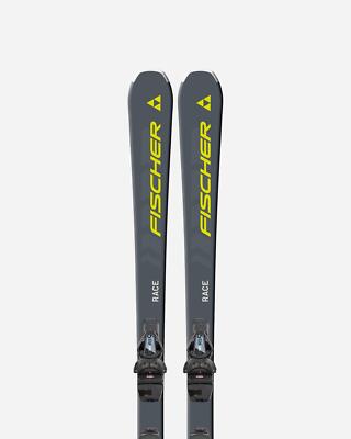 FISCHER SKI RC ONE RACE SLR PRO+RS9 - GREY/YELLOW - P30823+RS9