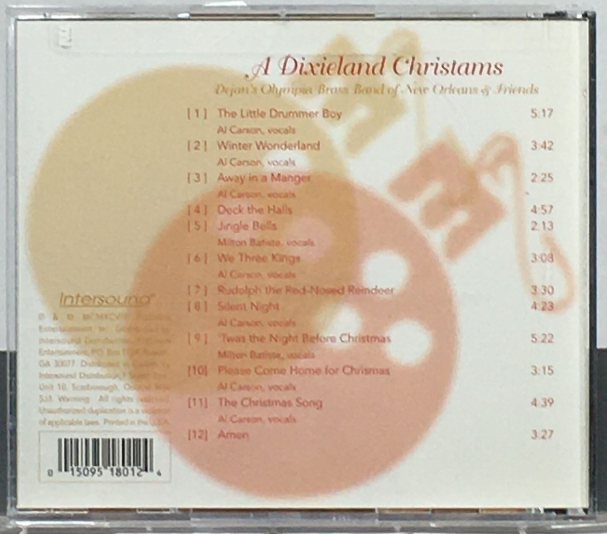 A Dixieland Christmas Audio CD 1998 Dejan's Olympia Brass