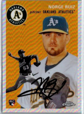 2023 Topps Chrome Platinum NORGE RUIZ (RC) #101 Refractor ATHLETICS
