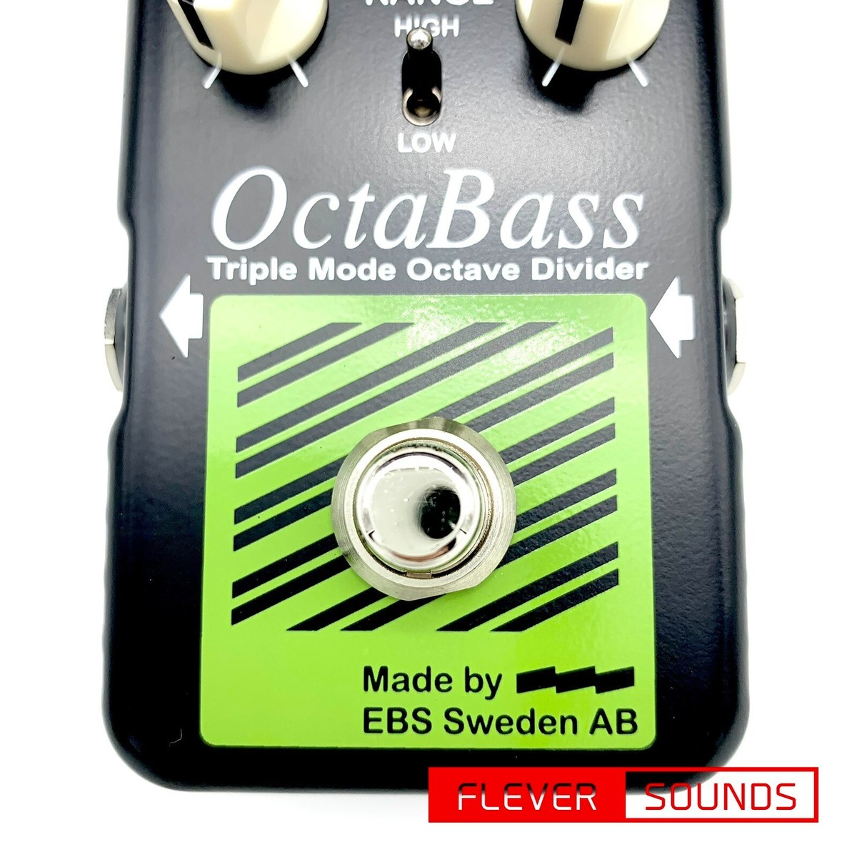 EBS OctaBass BlueLabel Bass Effects Pedal Octaver Triple Mode