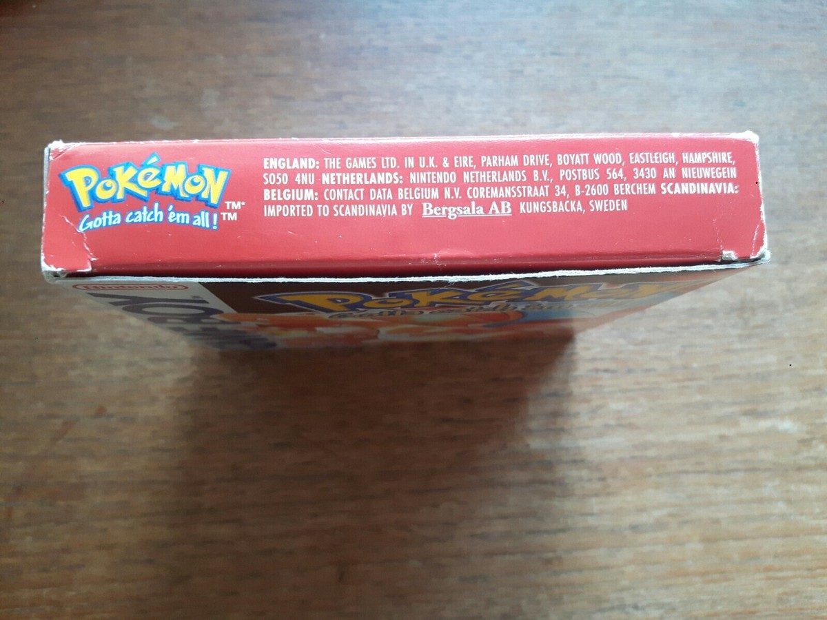 Pokémon Version Rouge Sur Game Boy – PAL Anglais (UKV) – Bon état