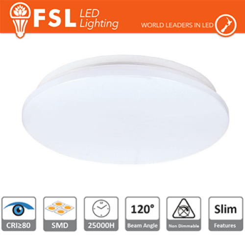 LUCE NATURALE - 4000K PLAFONIERA LED 13W 4000K 120Â° 26X5,5CM CRI80