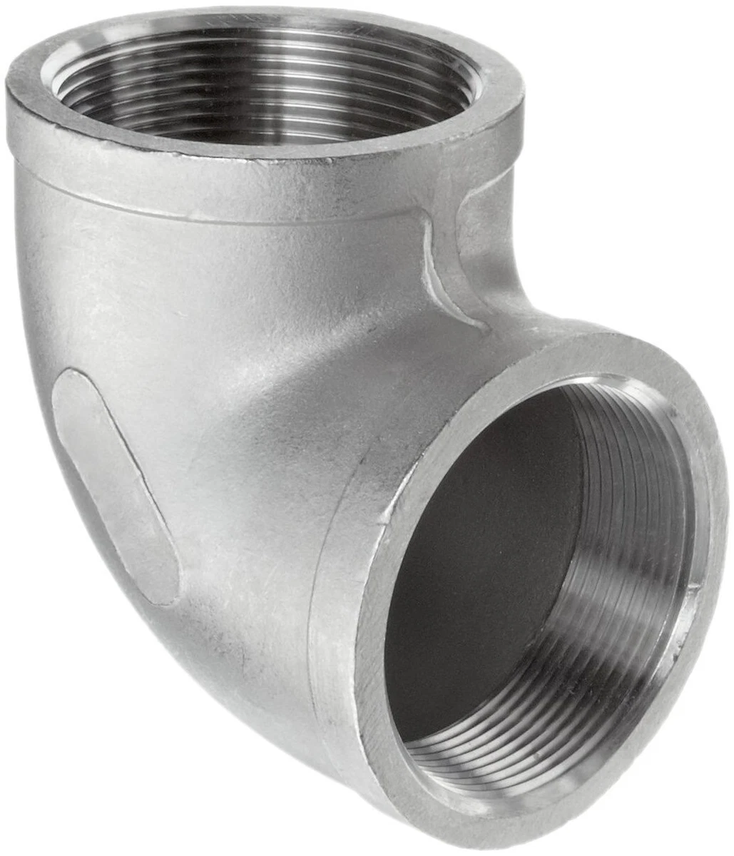 1" 3000# Socket Weld 90-Degree Elbow - 304 Stainless Steel Pipe Fitting