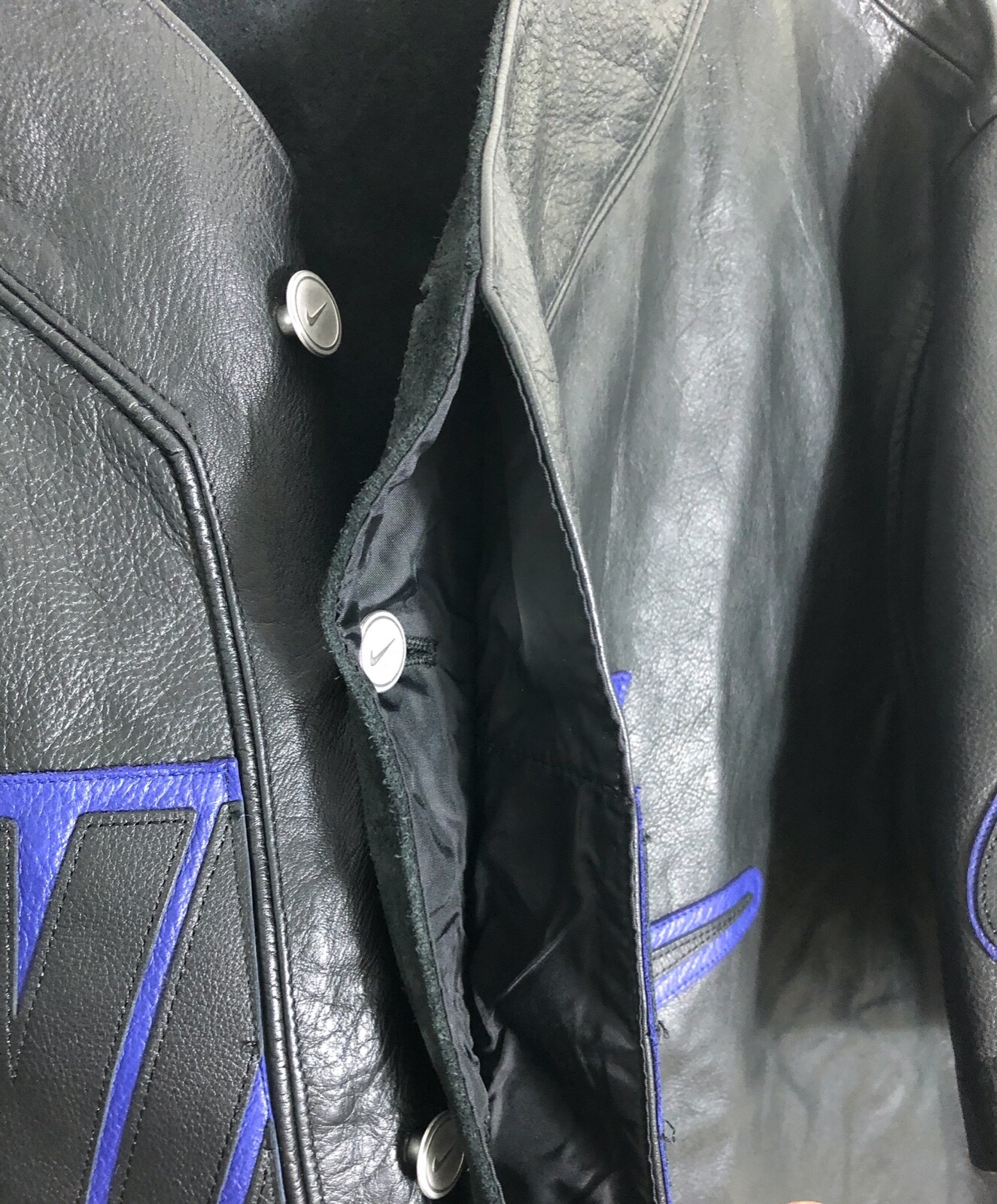 SUPREME NIKE BLACK LEATHER BASEBALL 