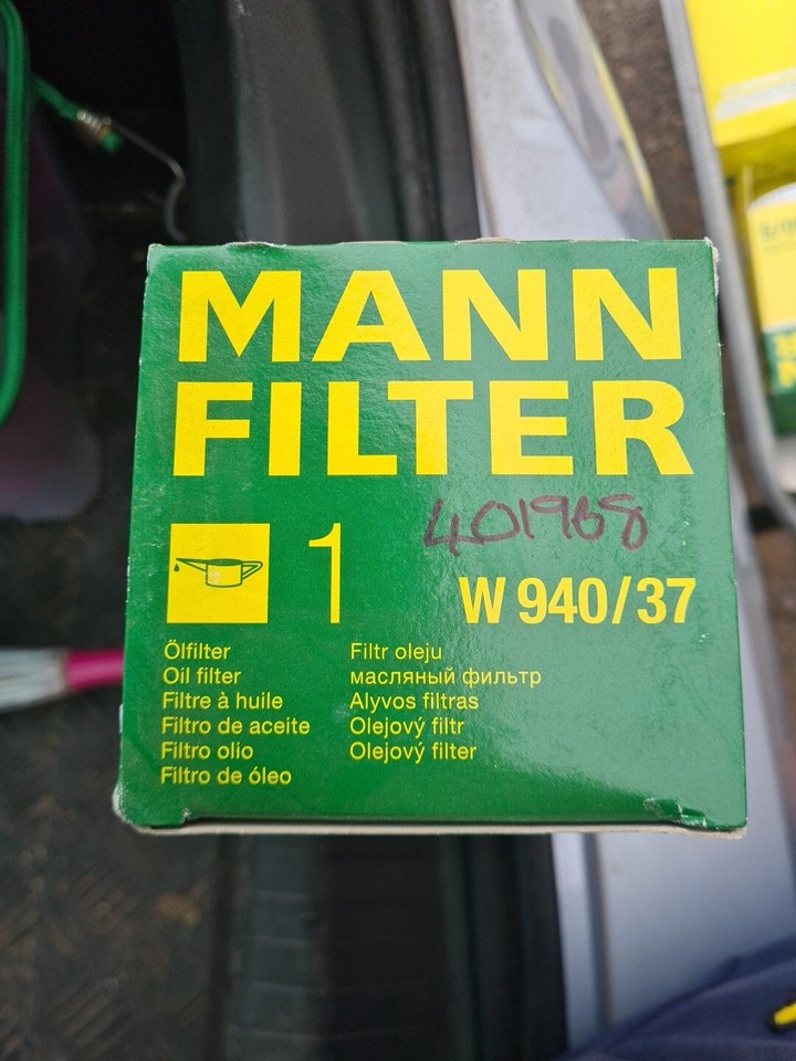 Mann Hummel OE Quality Replacement Engine Oil Filter W 940/37 | eBay
