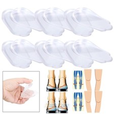6 Pairs O/X Leg Orthopedic Insoles Correction Shoe Inserts Clear Gel Pads Unisex