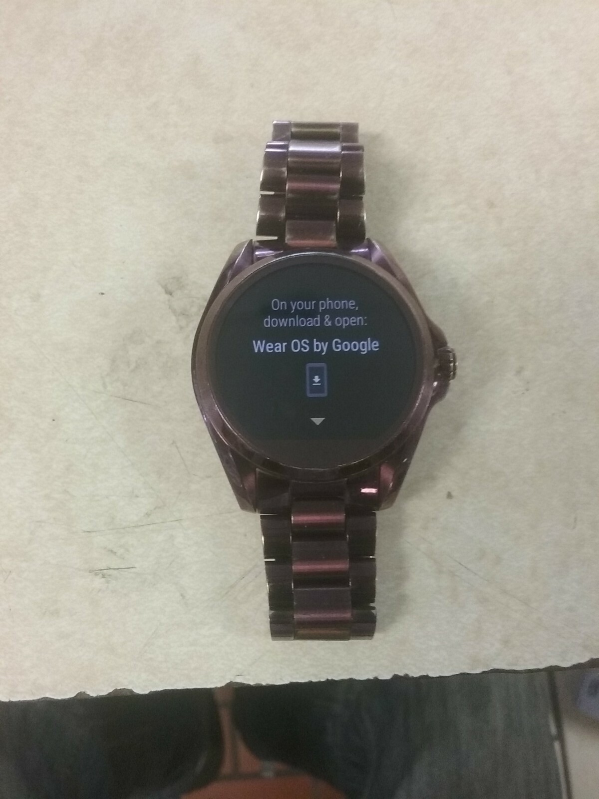 purple mk smart watch